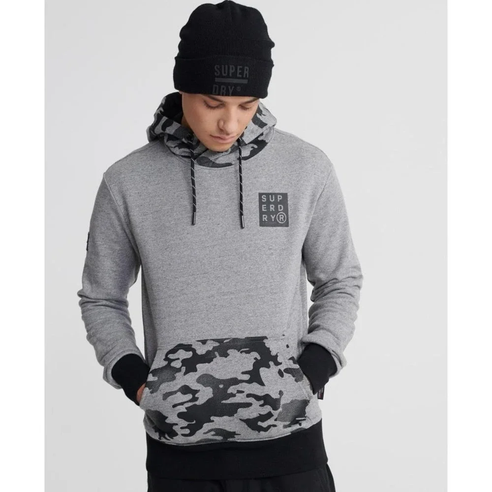 Superdry | Men | Surplus Goods Graphic Camo Loopback Hoodie | Medium
